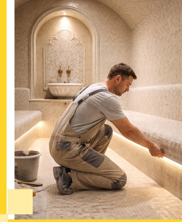 Отделка хамамов под ключ в Вятских Поляне от 5583 р. | ЭриданВтс