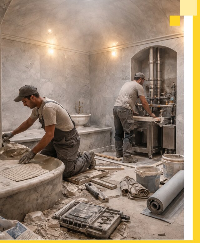 Строительство турецких бань хаммам под ключ в Вятских Поляне