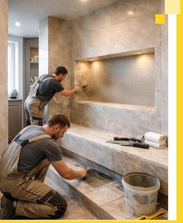 Профессиональное строительство хамама в квартире в Вятских Поляне