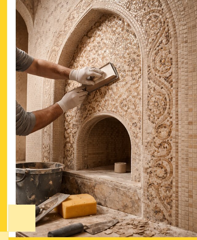 Мозаика для хамама в Вятских Поляне под ключ от 5075 р. | ЭриданВтс