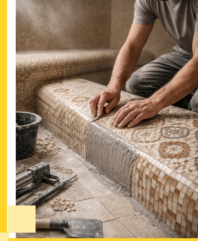 Плитка для хамама под ключ в Вятских Поляне от 3553 р. | ЭриданВтс