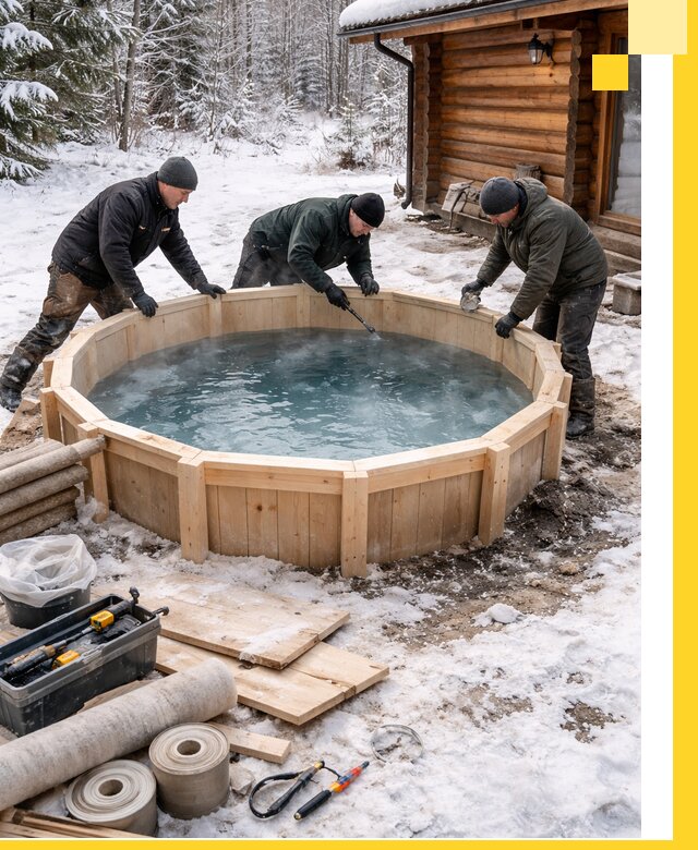 Изготовление и установка ледяных купелей под ключ в Вятских Поляне