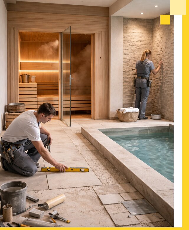 Комплексный дизайн и отделка интерьеров SPA под ключ в Вятских Поляне